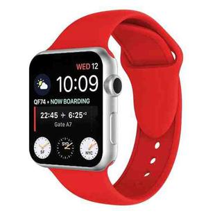 Double Rivets Silicone Watch Band for Apple Watch Series 3 & 2 & 1 42mm(Red)