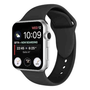 Double Rivets Silicone Watch Band for Apple Watch Series 3 & 2 & 1 38mm(Black)