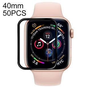 50 PCS For Apple Watch Series 5 & 4 40mm Soft PET Film Full Cover Screen Protector