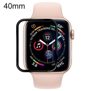 For Apple Watch Series 5 & 4 40mm Soft PET Film Full Cover Screen Protector(Black)