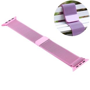 For Apple Watch Ultra 49mm / Series 8&7 45mm / SE 2&6&SE&5&4 44mm / 3&2&1 42mm Color-changing Magnetic Nylon Watch Band (Pink)