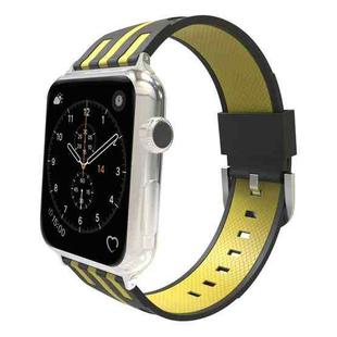 For Apple Watch 38mm Stripe Silicone Watch Band with Connector