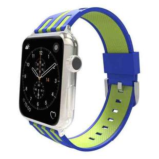 For Apple Watch 38mm Stripe Silicone Watch Band with Connector