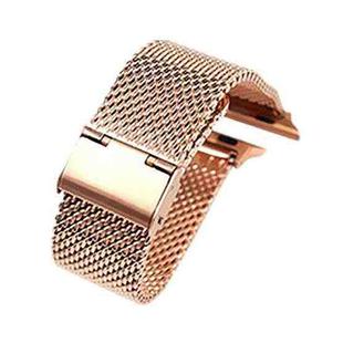 304 Stainless Steel Milanese Watch Band with Connector For Apple Watch Series 10 42mm / 9&8&7 41mm / SE 3&SE 2&6&SE&5&4 40mm / 3&2&1 38mm(Rose Gold)