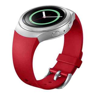 For Samsung Gear S2 Sport / Gear S2 Watch Solid Color Silicone Watchband(Red)