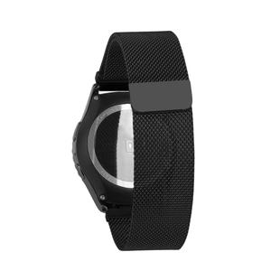 Watch Loop Magnetic Closure Clasp Stainless Steel Watchband for Samsung Gear S2 Classic / S2(Black)