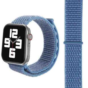 Simple Fashion Nylon Watch Band for Apple Watch Ultra 49mm&Watch Ultra 2 49mm / Series 10 46mm / 9&8&7 45mm / SE 3&SE 2&6&SE&5&4 44mm / 3&2&1 42mm, with Magic Stick(Peacock Blue)