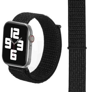 Simple Fashion Nylon Watch Band for Apple Watch Ultra 49mm&Watch Ultra 2 49mm / Series 9&8&7 45mm / SE 3&SE 2&6&SE&5&4 44mm / 3&2&1 42mm, with Magic Stick(Nightfall Black)