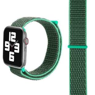 Simple Fashion Nylon Watch Band for Apple Watch Series 7 41mm / 6 & SE & 5 & 4 40mm / 3 & 2 & 1 38mm, with Magic Stick(Grass Green)