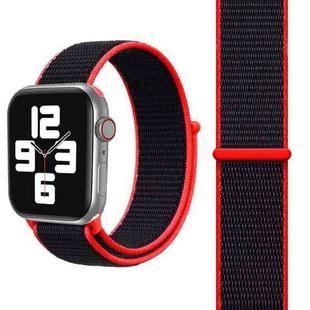 Simple Fashion Nylon Watch Band for Apple Watch Series 9&8&7 41mm / SE 3&SE 2&6&SE&5&4 40mm / 3&2&1 38mm, with Magic Stick(Red)