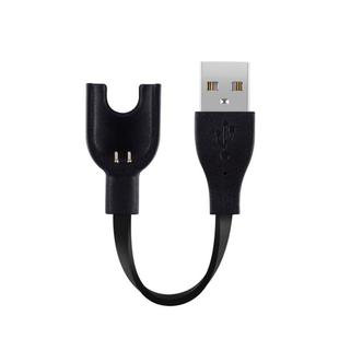 Pure Copper Wire Core Bracelet USB Charger for Xiaomi Mi Band 3(Black)