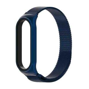 Mijobs Milan CS Metal Magnetic Watch Band for Xiaomi Mi Band 3 & 4 & 5 & 6, Host not Include(Blue)