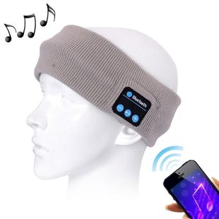 Knitted Bluetooth Headsfree Sport Music Headband with Mic for iPhone / Samsung and Other Bluetooth Devices(Grey)