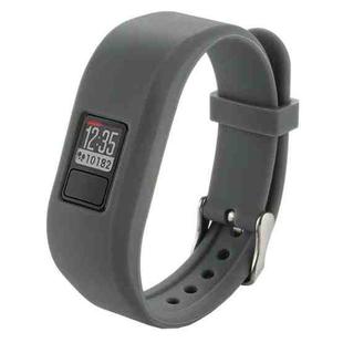For Garmin Vivofit 3 Smart Watch Silicone Watch Band, Length: about 24.2cm(Grey)
