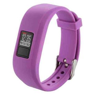 For Garmin Vivofit 3 Smart Watch Silicone Watch Band, Length: about 24.2cm(Purple)