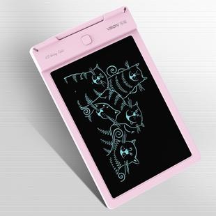 WP9310 9 inch LCD Monochrome Screen Writing Tablet Handwriting Drawing Sketching Graffiti Scribble Doodle Board for Home Office Writing Drawing(Pink)