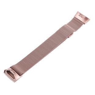 Metal Watch Band for Fitbit Charge 3(Rose Gold)