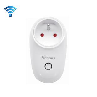Sonoff S26 WiFi Smart Power Plug Socket Wireless Remote Control Timer Power Switch, Compatible with Alexa and Google Home, Support iOS and Android, EU Type F Plug