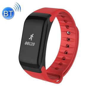 TLWT1 0.66 inch OLED Display Bluetooth Smart Bracelet, IP66 Waterproof, Support Heart Rate Monitor / Blood Pressure & Blood Oxygen Monitor / Pedometer / Calls Remind / Sleep Monitor / Sedentary Reminder / Alarm, Compatible with Android and iOS Phones (Red)