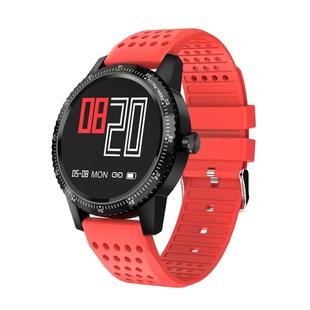 T1 1.3 inch TFT Color Screen Smart Bracelet IP67 Waterproof, Support Call Reminder/ Heart Rate Monitoring /Blood Pressure Monitoring/ Sleep Monitoring/Sedentary Reminder (Black Red)
