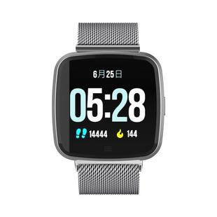 DTNO.1 G12 1.3 inches OLED Color Screen Smart Bracelet IP67 Waterproof, Steel Watchband, Support Call Reminder /Heart Rate Monitoring /Sedentary Reminder /Multi-sport Mode(Silver)