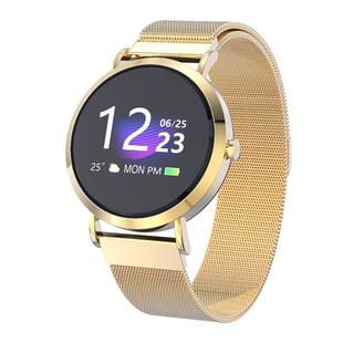 CV08C 1.0 inches TN Color Screen Smart Bracelet IP67 Waterproof, Metal Watchband, Support Call Reminder /Heart Rate Monitoring /Sleep Monitoring / Sedentary Reminder (Gold)