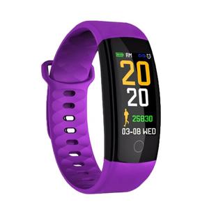 QS01 0.96 inches TFT Color Screen Smart Bracelet IP67 Waterproof, Support Call Reminder /Heart Rate Monitoring /Sleep Monitoring /Blood Pressure Monitoring /Sedentary Reminder (Purple)
