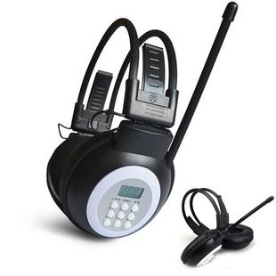 HRD-308S Portable FM Campus Radio Receiver Headset(Black)