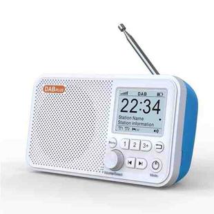 C10 2.4 inch Portable Color LCD FM / DAB Digital Radio, Support BT & TF Card (White)