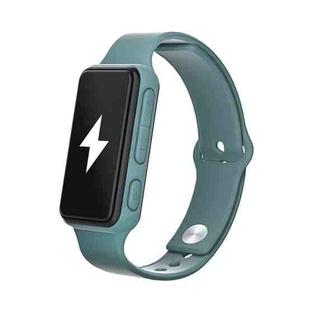 FS21-056 Shock Wake Smart Watch Mute Anti-fatigue Bluetooth Smart Reminder Bracelet(Green)