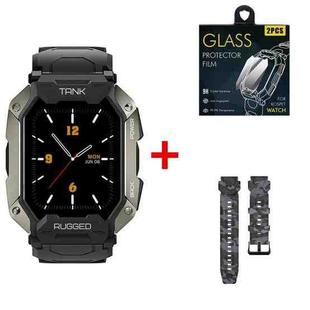 KOSPET TANK M1 Pro Smart Watch with Strap & Film, Support Sleep / Heart Rate Monitoring / Bluetooth Calling (Black)