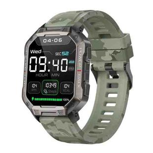 HAMTOD NX3 1.83 inch Smart Watch, Support Bluetooth Call / Sleep / Heart Rate / Blood Oxygen / Blood Pressure Monitoring(Camouflage)