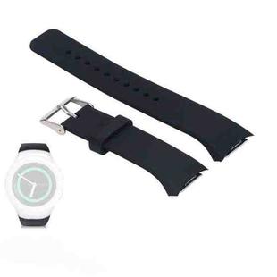 Solid Color Watch Band for Galaxy Gear S2 R720(Black)