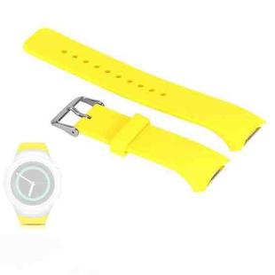 Solid Color Watch Band for Galaxy Gear S2 R720(Yellow)