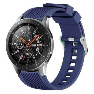 Vertical Grain Watch Band for Galaxy Watch 46mm(Dark Blue)