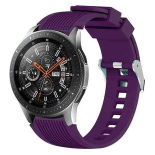 Vertical Grain Watch Band for Galaxy Watch 46mm(Purple)