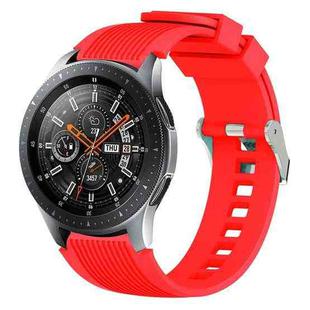 Vertical Grain Watch Band for Galaxy Watch 46mm(Red)