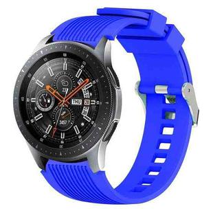 Vertical Grain Watch Band for Galaxy Watch 46mm(Sapphire Blue)
