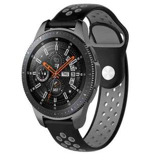 Double Color Watch Band for Galaxy Watch 46mm(Black Grey)