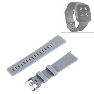 For Fitbit Versa / Versa 2 Simple Fashion Silicone Watch Band(Grey)