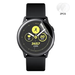 2 PCS ENKAY Hat-Prince Full Screen Coverage Without Warping Edge TPU Soft Film for Galaxy Watch Active