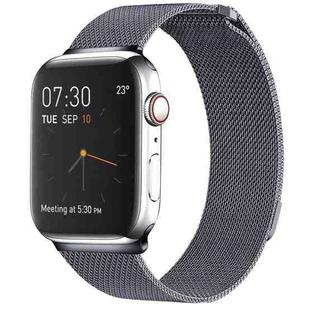 Milanese Loop Magnetic Stainless Steel Watch Band for Apple Watch Series 9&8&7 41mm / SE 3&SE 2&6&SE&5&4 40mm / 3&2&1 38mm(Dark Gray)