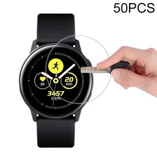 50 PCS For Galaxy Watch Active 0.26mm 2.5D Tempered Glass Film