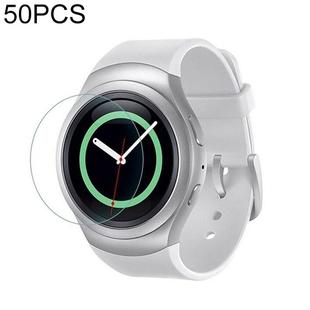 50 PCS For Samsung Gear S2 0.26mm 2.5D Tempered Glass Film