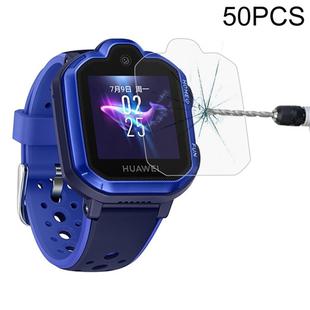 50 PCS For Huawei Children Watch 3 Pro 0.26mm 2.5D Tempered Glass Film