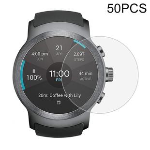 50 PCS For LG Watch Sport 0.26mm 2.5D Tempered Glass Film