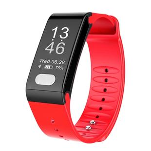 TLW T6 Fitness Tracker 0.96 inch OLED Display Wristband Smart Bracelet, Support Sports Mode / ECG / Heart Rate Monitor / Blood Pressure / Sleep Monitor (Red)