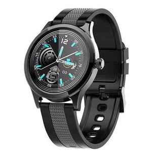 E6 1.28 inch Touch Color Screen Bluetooth 5.0 50m Waterproof Smart Watch, Support Sleep Monitor / Heart Rate Monitor / Blood Pressure Monitoring (Black Grey)