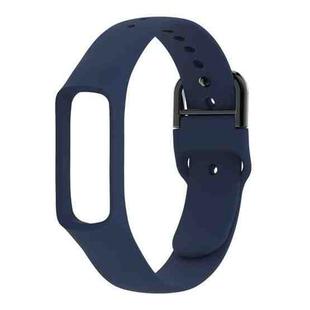 Smart Watch Pure Color Silicone Watch Band for Galaxy Fit-e(Dark Blue)