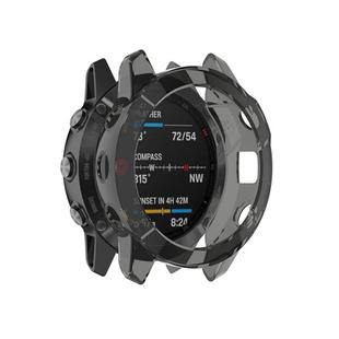 For Garmin Fenix 6 TPU Half Coverage Smart Watch Protevtice Case(Black)